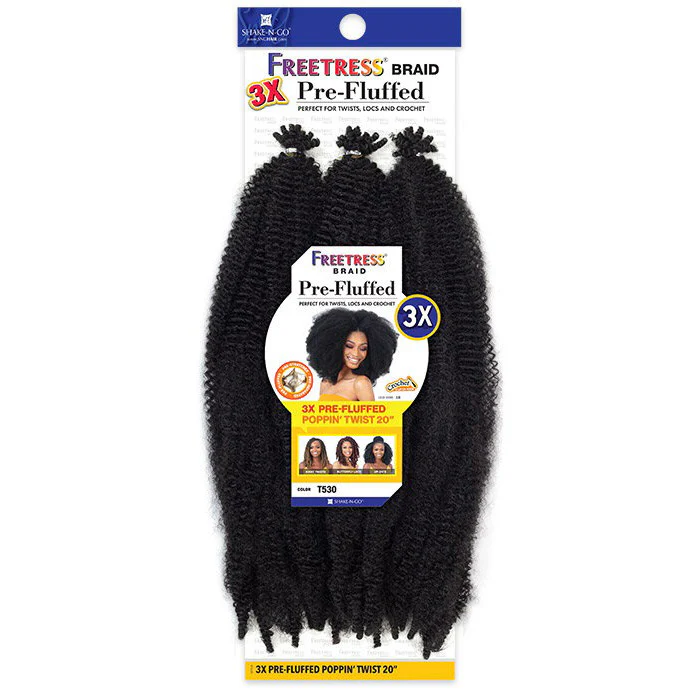 Freetress Crochet Braid - 3X PRE-FLUFFED POPPIN TWIST 20" - Image 3