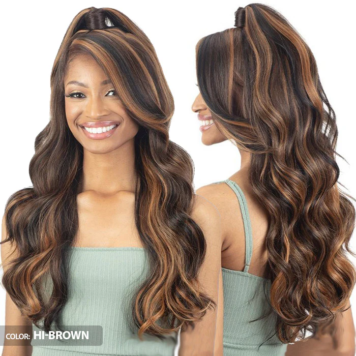 Shake N Go Equal Half Up 13x5 HD Illusion Lace Frontal Wig - HDL-09 - Image 4