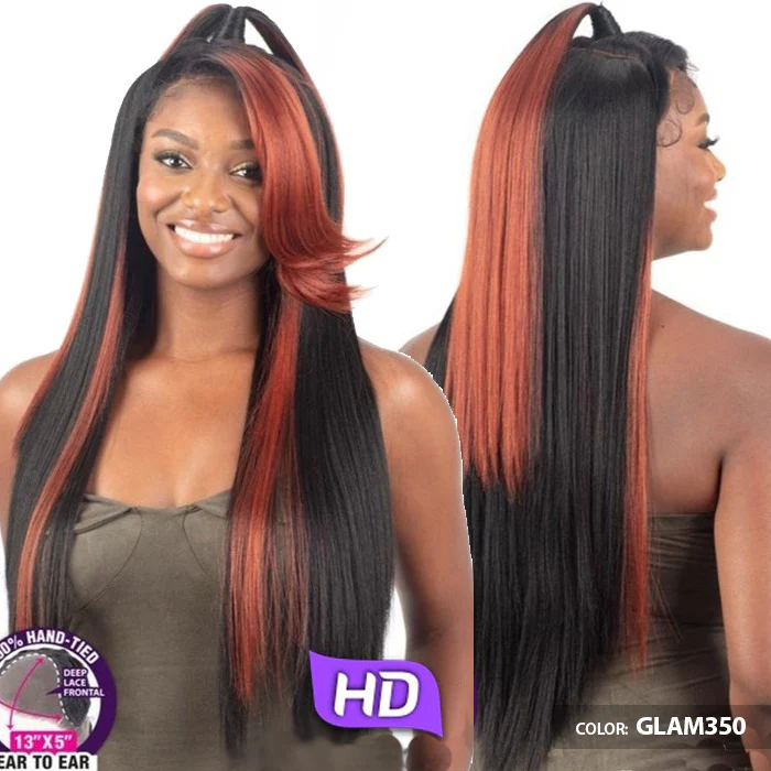 Shake N Go Equal Illusion Half Up 13x5 HD Lace Frontal Wig - HDL-10 - Image 4