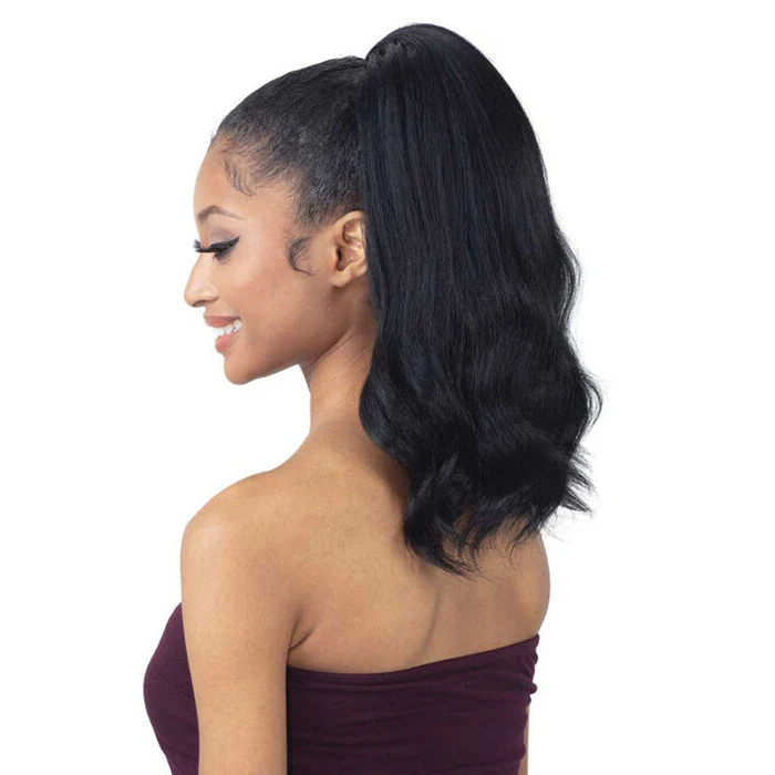 Freetress Equal Natural Me Drawstring Fullcap Half Wig - NATURAL PRESSED WAVES - Image 2