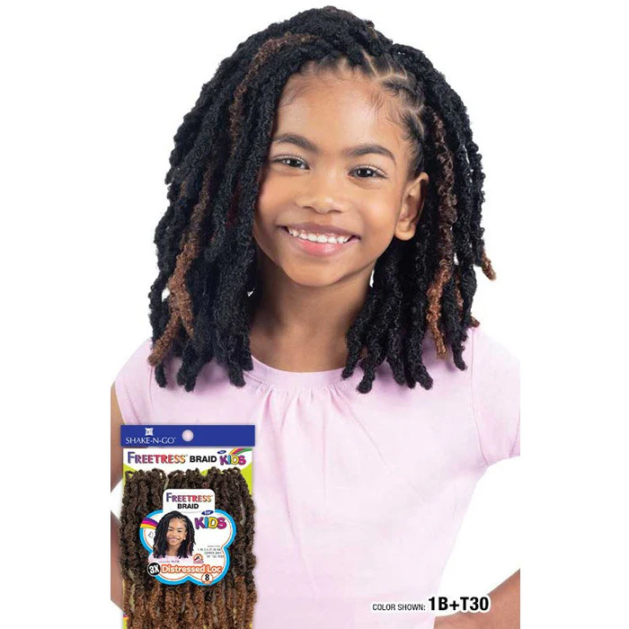 Freetress For Kids Pre-Looped Crochet Braids - 3X DISTRESSED LOC 8" - Image 2