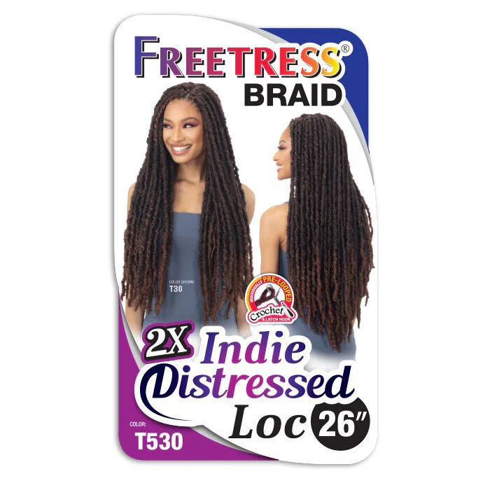 Freetress Pre-Looped Crochet Braid - 2X INDIE DISTRESSED LOC 26" - Image 3