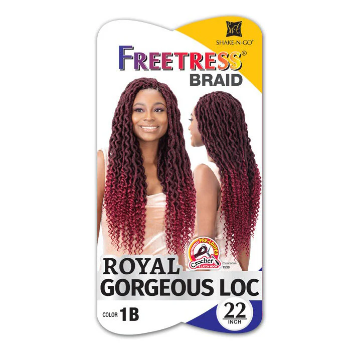 Freetress Pre-Looped Crochet Braid - 2X ROYAL GORGEOUS LOC 22" - Image 3