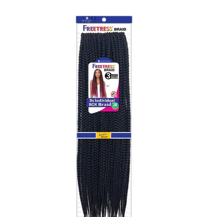 Freetress Pre-Looped Crochet Braid - 3X INDIVIDUAL BOX BRAID 28" - Image 3