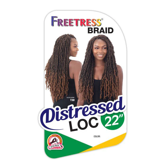Freetress Pre-Looped Crochet Braid - DISTRESSED LOC 22" - Image 3