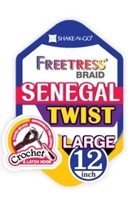 Freetress Pre-Looped Crochet Braids - SENEGAL TWIST LARGE 12" - Image 3