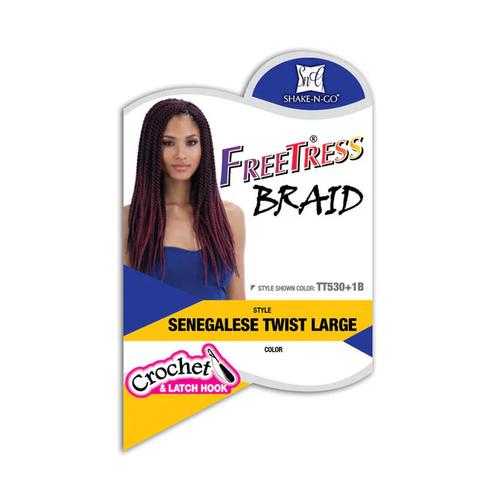 Freetress Pre-Looped Crochet Braids - SENEGALESE TWIST LARGE/SMALL - Image 6