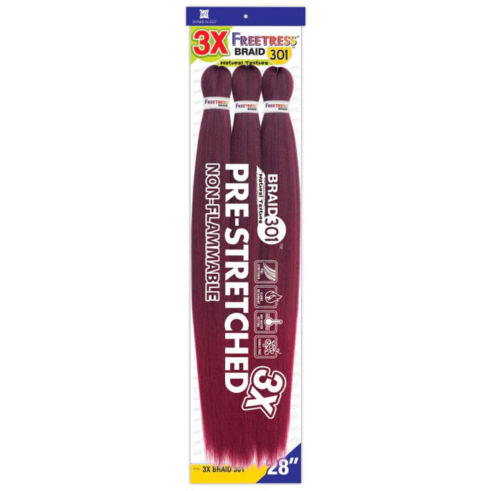 Freetress Pre-Stretched Crochet Braid - 3X BRAID 301 28"