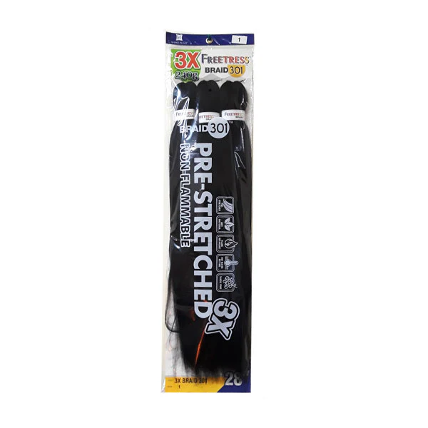 Freetress Pre-Stretched Crochet Braid - 3X BRAID 301 28" - Image 6