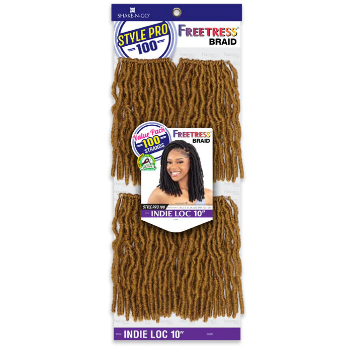 Freetress Style Pro 100 Pre-Looped Crochet Braid - INDIE LOC 10" - Image 3