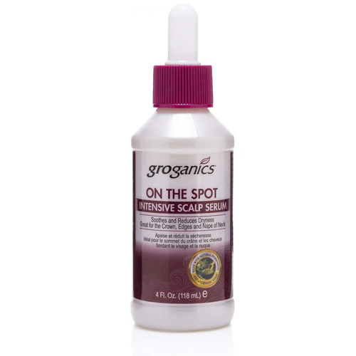 Groganics DHT Blocker System On the Spot Itch Relief Scalp Medicine Drops 4 oz