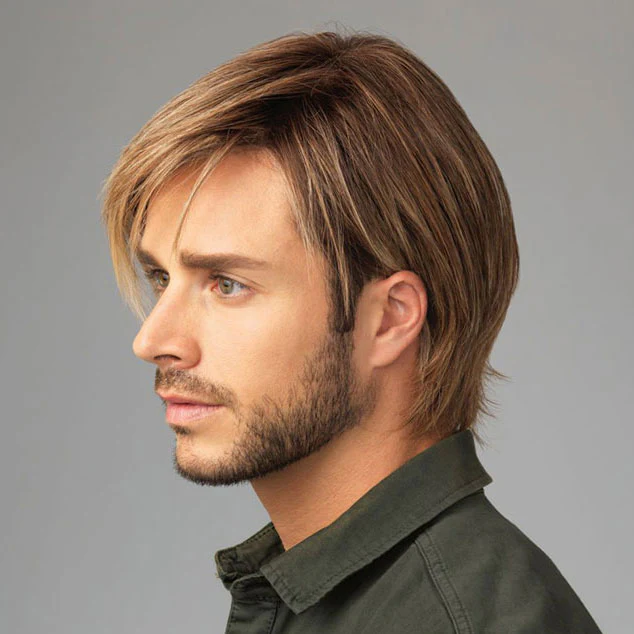 HIM Men's Collection Hand-Tied Lace Front Wig - CHISELED - Image 2