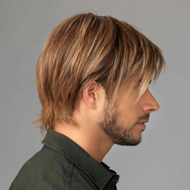 HIM Men's Collection Hand-Tied Lace Front Wig - CHISELED - Image 3
