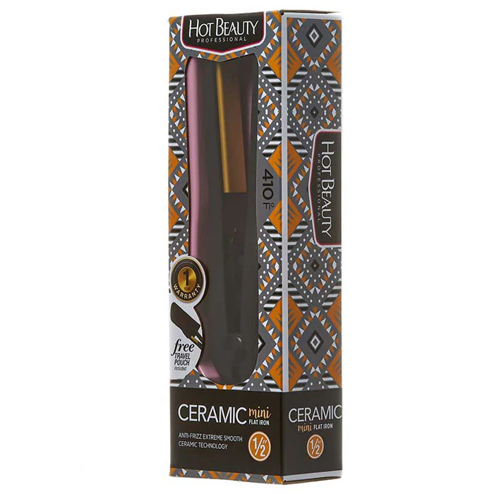 HOT BEAUTY CERAMIC 1/2" MINI FLAT IRON - Image 7