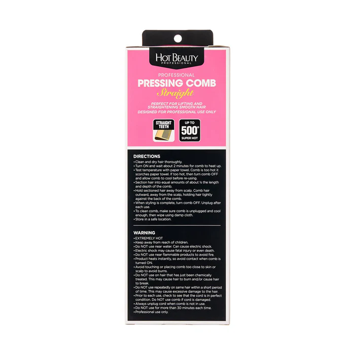Hot Beauty Professional Straight Pressing Comb - Image 3