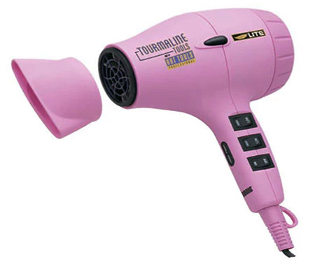 Hot Tools Tourmaline Ionic 1875 Watt Pink Dryer Model 1045