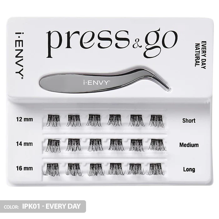 iENVY By Kiss Press & Go Pre-Glued Lash Clusters All-In-One Lash Kit - IPK01/IPK02/IPK03 - Image 7