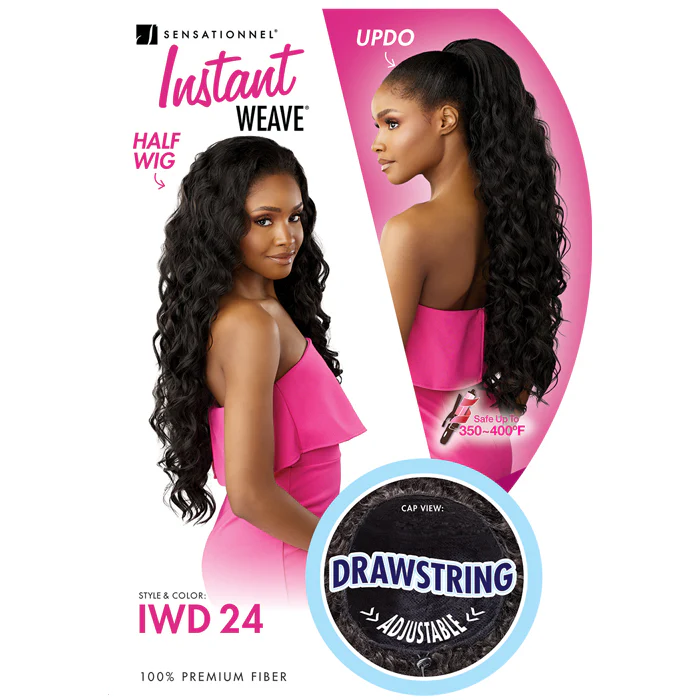 Instant Weave By Sensationnel Drawstring Cap Half Wig - IWD 24 - Image 5