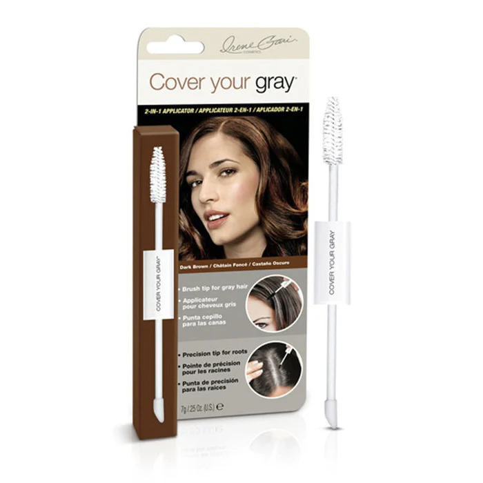 Irene Gari Cover Your Gray for Women 2-IN-1 WAND AND SPONGE TIP APPLICATOR 0.25 oz - Image 2