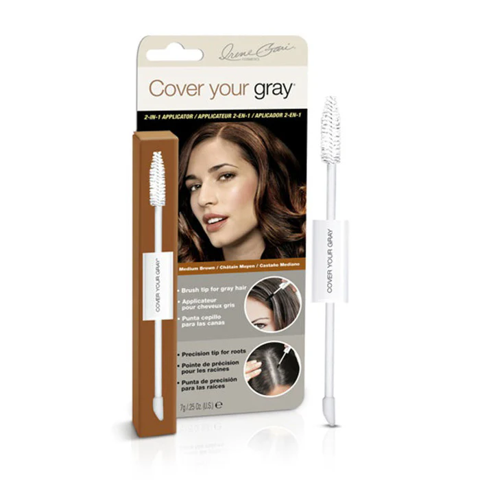 Irene Gari Cover Your Gray for Women 2-IN-1 WAND AND SPONGE TIP APPLICATOR 0.25 oz - Image 3
