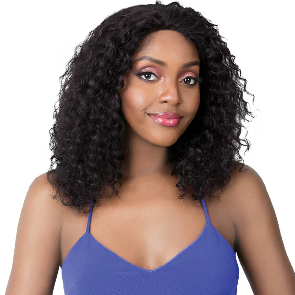 It's a Wig Human Hair Salon Remi Swiss Lace Front Wig - HH S LACE WET N WAVY DEEP