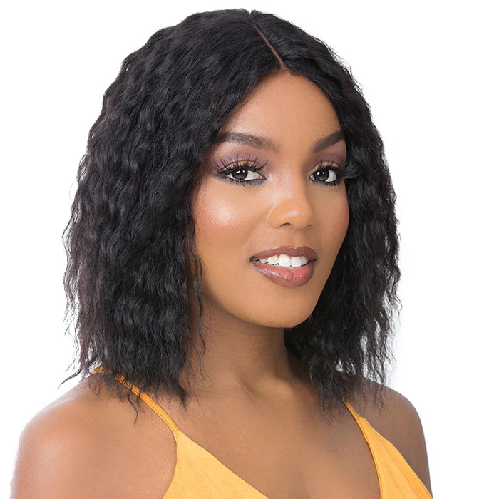 It's a Cap 100% Human Hair Skin Top T-PART Lace Wig - KESELI - Image 2