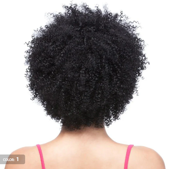 It's a Cap Weave Human Hair Wig AFRO CURL - Image 4