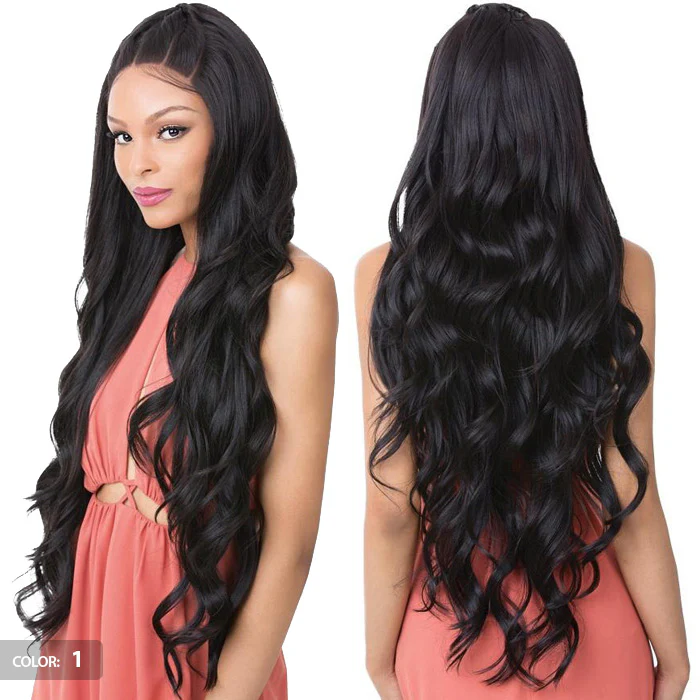 It's a Wig 360 All-Round 100% Human Hair Premium Mix Deep Frontal Lace Wig - ADIRA - Image 3