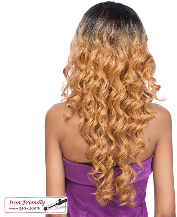It's a Wig Quality Wig Lace Front Human Hair Blend - LACE RUSSIAN DEEP - Image 3