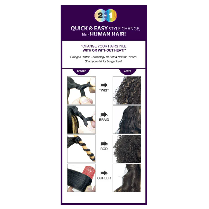 It's Ultima Amara Organic Protein Hair Weave - GODDESS TWIST 18/20/24" - Image 8