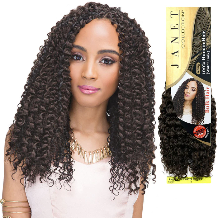 Janet Collection 100% Human Hair Braid - WATER BULK 14/18" (2 Pcs) - Image 2