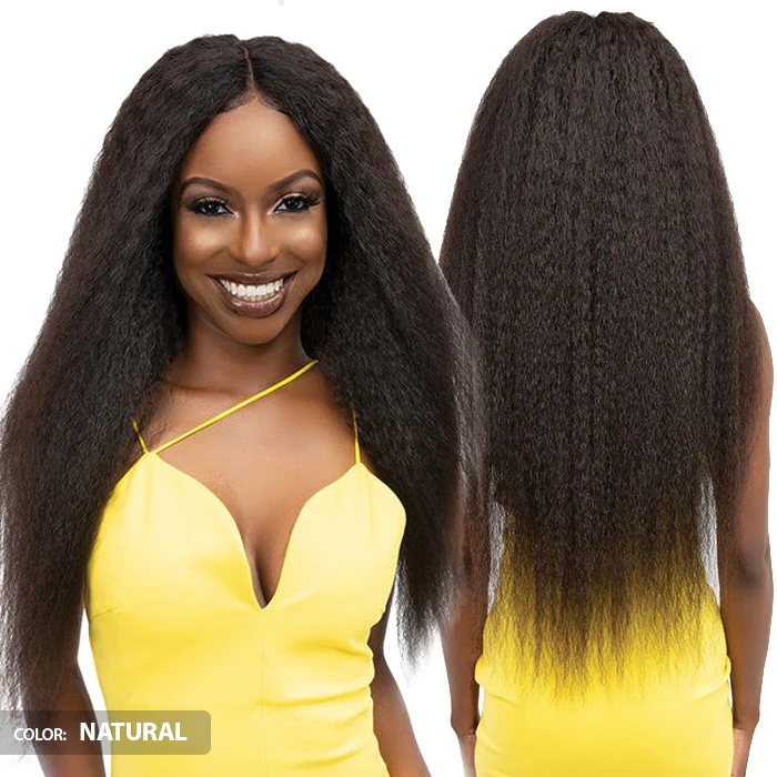 Janet Collection 100% Natural Virgin Remy Human Hair HD Deep Part Lace Wig - KINKY CRIMP - Image 3