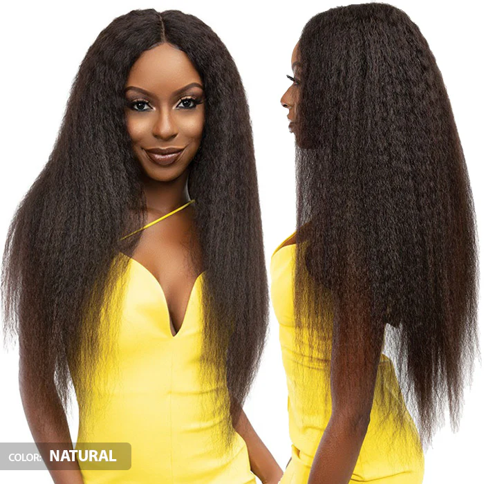 Janet Collection 100% Natural Virgin Remy Human Hair HD Deep Part Lace Wig - KINKY CRIMP - Image 4