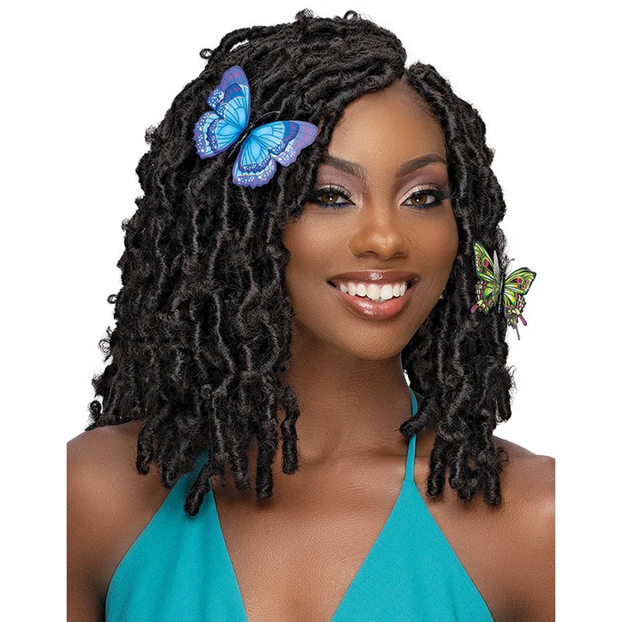 Janet Collection Nala Tress Looped Crochet Braids - 3X GYPSY BUTTERFLY LOCS 10/12/14" - Image 2