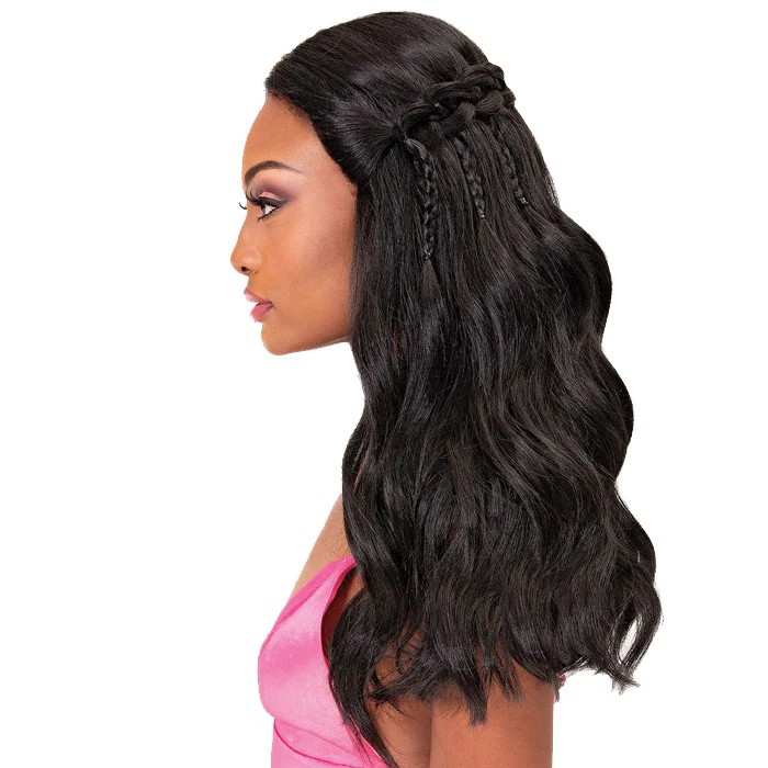 Janet Collection Braided Extended Part Swiss Lace Wig - LANA - Image 3