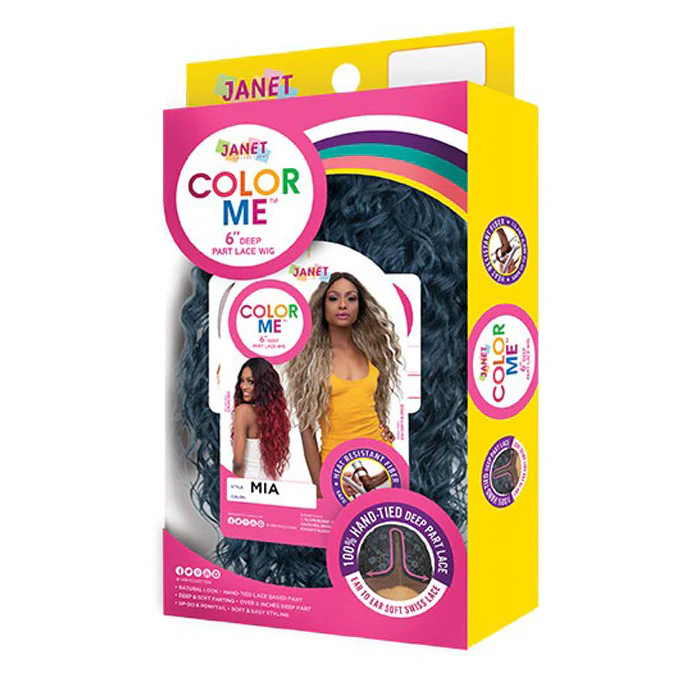 Janet Collection Color Me 6" Deep Swiss Lace Part Wig - MIA - Image 5