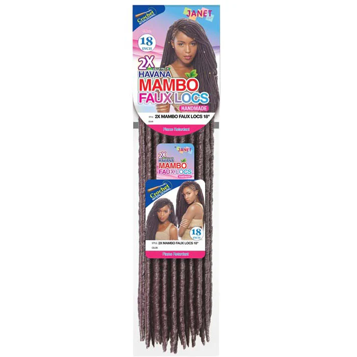 Janet Collection Crochet Braids Havana Handmade - 2X MAMBO FAUX LOCS 14"/18" - Image 7