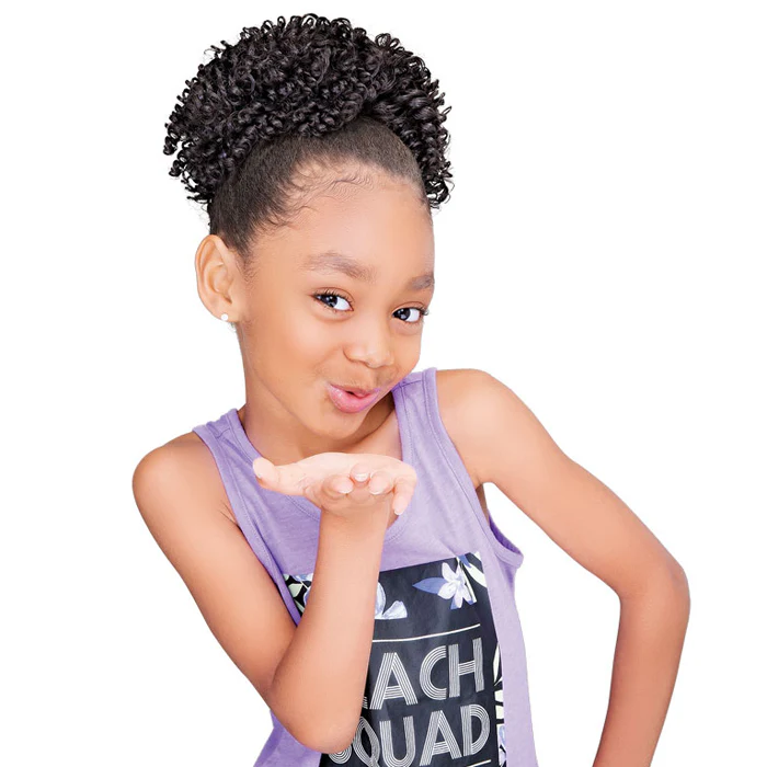 Janet Collection Drawstring Ponytail - LOVELY KID VINE CURL - Image 2
