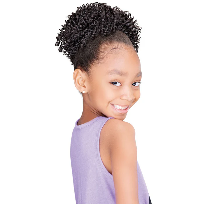 Janet Collection Drawstring Ponytail - LOVELY KID VINE CURL - Image 3