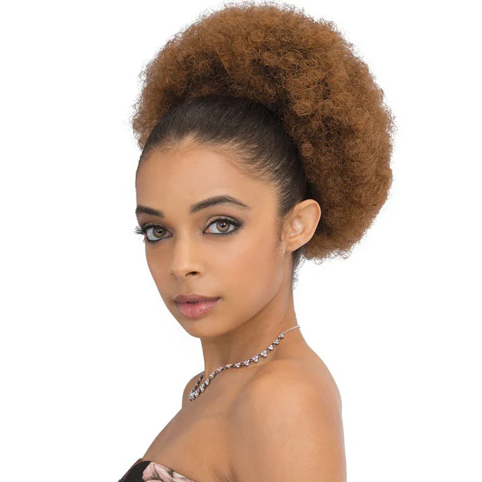 Janet Collection Every Time Noir Drawstring Ponytail - AFRO LADY D/S - Image 2