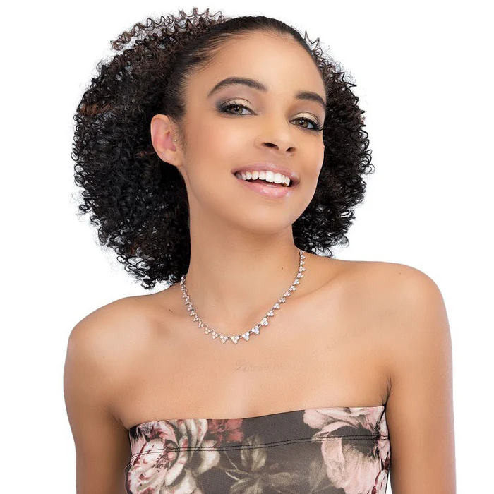 Janet Collection Every Time Noir Drawstring Ponytail - AFRO STYLISH STRING - Image 2