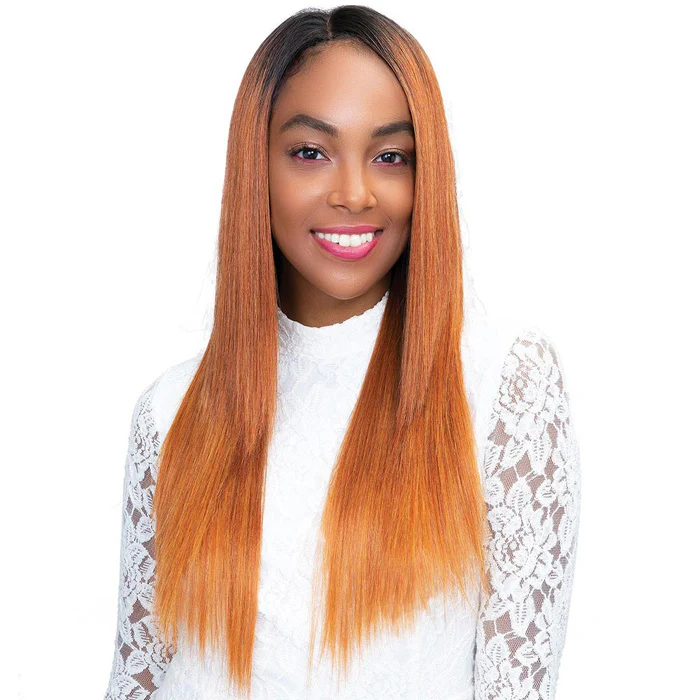 Janet Collection Human Hair Blend Princess 4x4" Lace Front Wig - TAYLOR