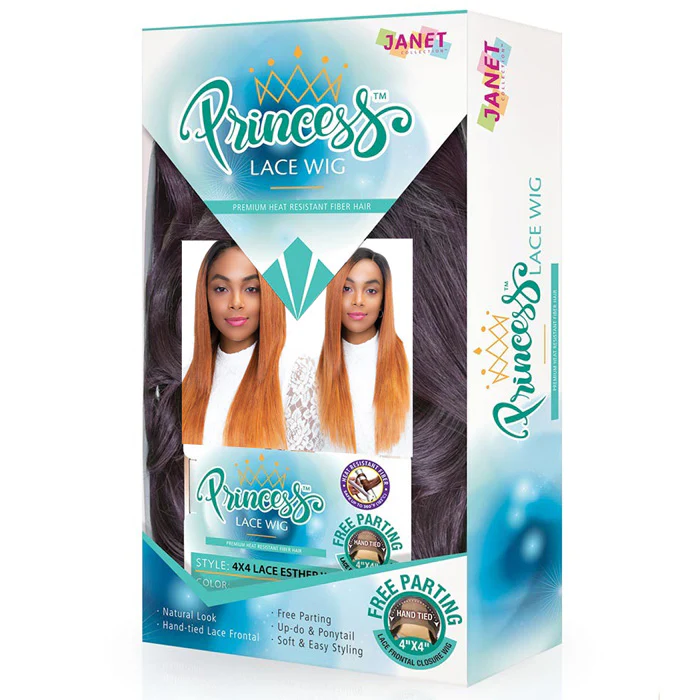 Janet Collection Human Hair Blend Princess 4x4" Lace Front Wig - TAYLOR - Image 5
