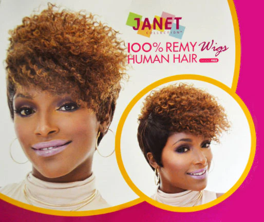 Janet Collection Human Hair Wig AMBER - Image 3