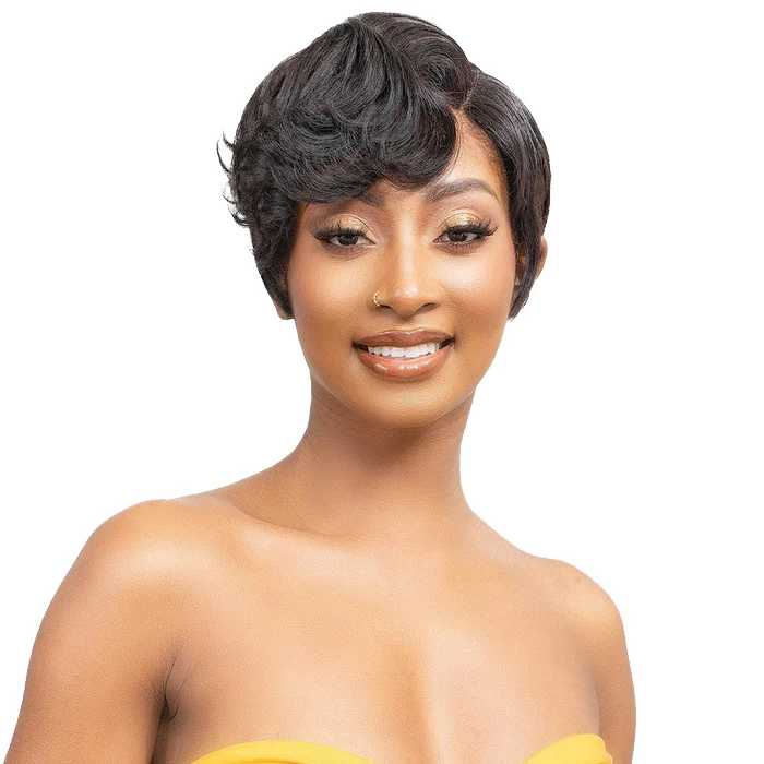 Janet Collection Lavish 100% Virgin Human Hair Deep Part Lace Front Wig - ALVA