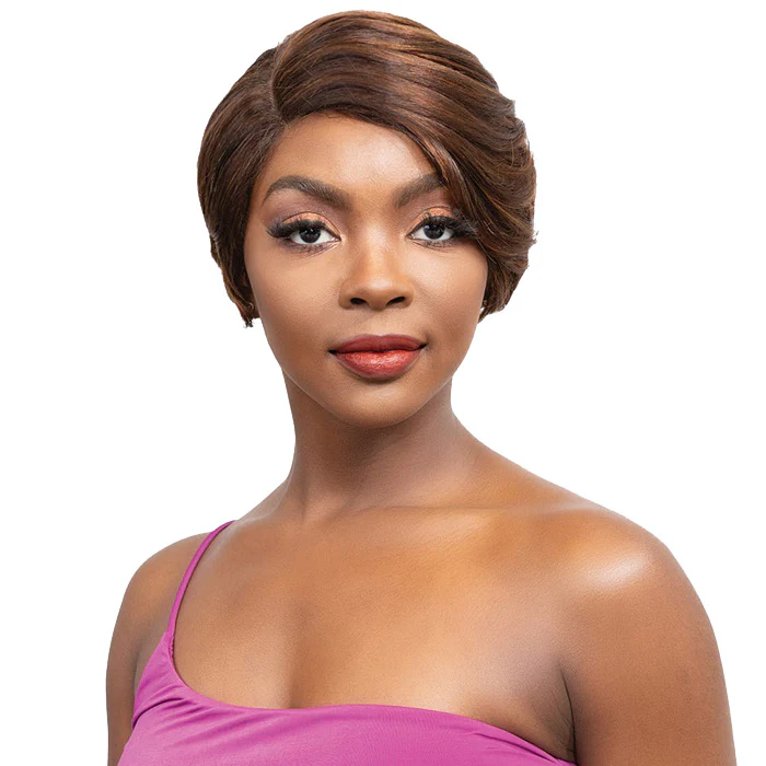 Janet Collection Lavish 100% Virgin Human Hair Deep Part Lace Front Wig - COHEN