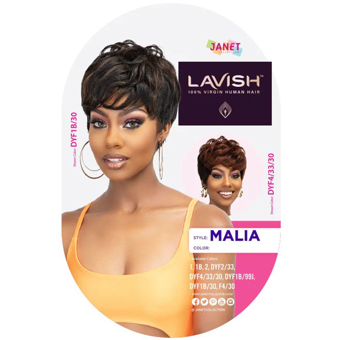 Janet Collection Lavish 100% Virgin Human Hair Full Wig- MALIA - Image 6
