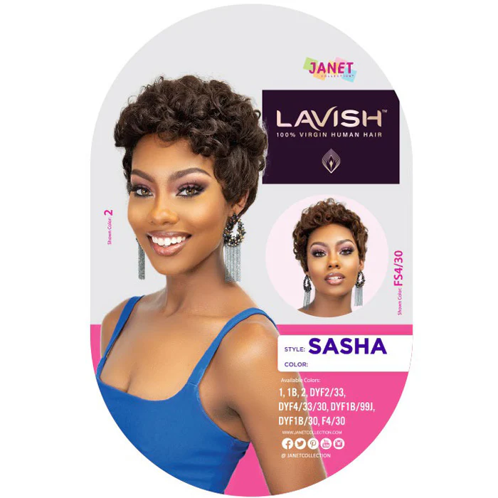 Janet Collection Lavish 100% Virgin Human Hair Full Wig - SASHA - Image 6