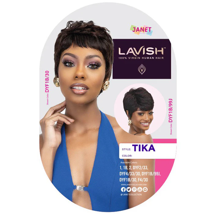 Janet Collection Lavish 100% Virgin Human Hair Full Wig - TIKA - Image 4