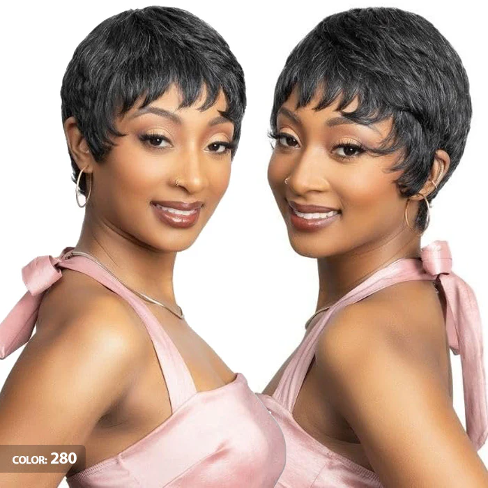 Janet Collection Lavish 100% Virgin Human Hair Silver Full Wig - BEKA - Image 4